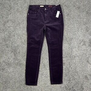 Like NEw Anthropologie Serif Legging Cords Corduroy Pants Purple Womens 30